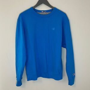 Champion Authentic Crewneck Sweatshirt. Unisex Size Medium. Blue Jay Blue‎
